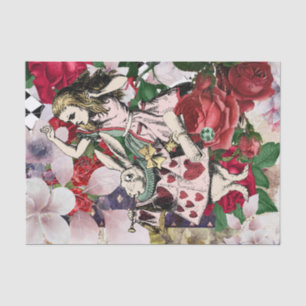 Papier Mousseline Vintage Alice au pays des merveilles