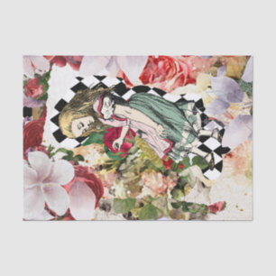 Papier Mousseline Vintage Alice au pays des merveilles