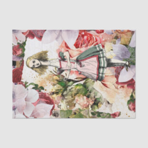 Papier Mousseline Vintage Alice au pays des merveilles