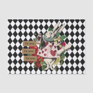 Papier Mousseline Vintage Alice au pays des merveilles Découpage Lap