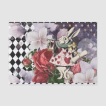 Vintage Alice au pays des merveilles Découpage Lap