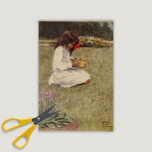 Papier Mousseline Vintage Alice's Adventures in Wonderland la Couron