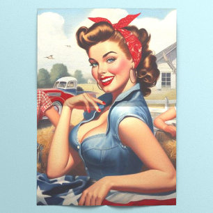 Papier Mousseline Vintage Américaine