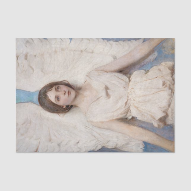 Papier Mousseline Vintage Angel Abbott Handerson Thayer Decoupage (Recto)