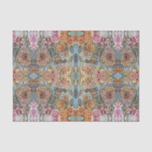 Papier Mousseline Vintage Chic Flower Garden aquarelle peinture