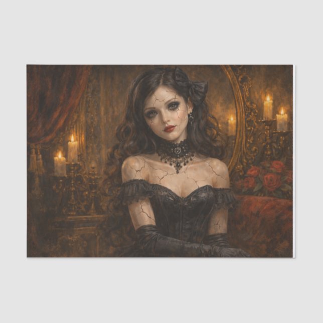 Papier Mousseline Vintage Doll  (Recto)