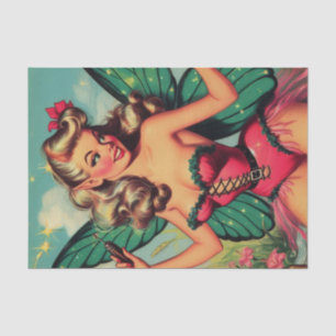 Papier Mousseline Vintage Fairy Girl