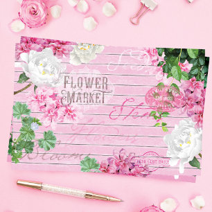 Papier Mousseline Vintage Fleur Fraîche Découpage en bois rustique