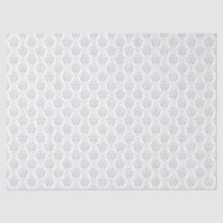 Papier Mousseline Vintage Grey Damask Pattern Decoupage