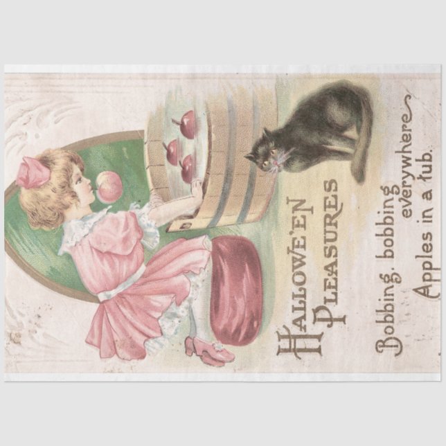 Papier Mousseline Vintage Hallowe'en Plaisirs (Recto)