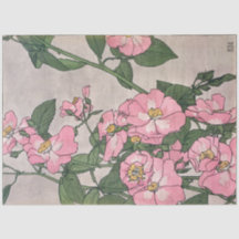 Vintage Hannah Overbeck Art nouveau prarie rose