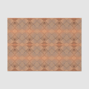 Papier Mousseline Vintage Harlequin Sepia Texture Motif diamant