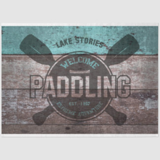 Papier Mousseline Vintage Lake Stories Signale Decoupage Tissu Papie