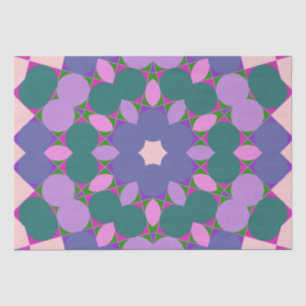 Papier Mousseline Vintage multicolor pattern