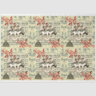 PAPIER MOUSSELINE VINTAGE NOËL TISSUE PAPIER