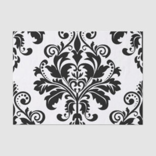 Papier Mousseline Vintage noir et blanc