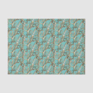 Papier Mousseline Vintage Ornat Or Monogramme R Papier Tissu