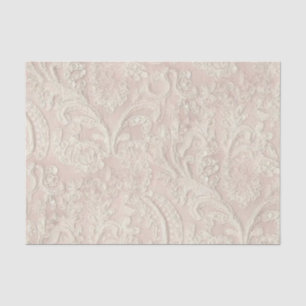Papier Mousseline Vintage pâlissez - la dentelle rose