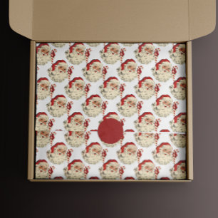 Papier Mousseline Vintage Père Noël avec Sucre de canne.