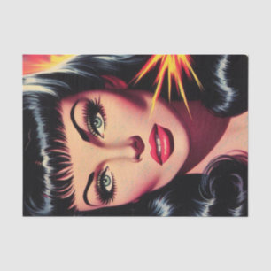 Papier Mousseline Vintage Pulp Girl