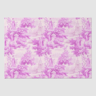 Papier Mousseline Vintage rose toile de joie