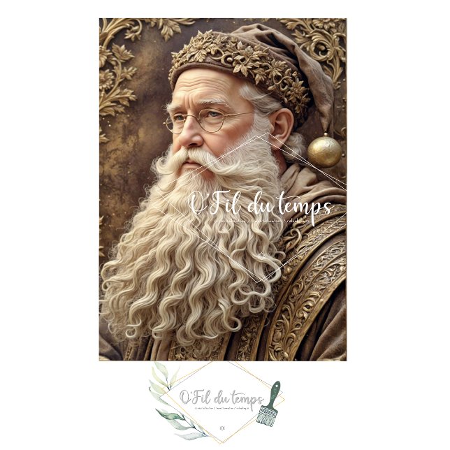 Papier Mousseline Vintage Saint-Nic Découpage Paper (Créateur téléchargé)