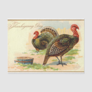 Papier Mousseline Vintage Thanksgiving Mix Series Design 17