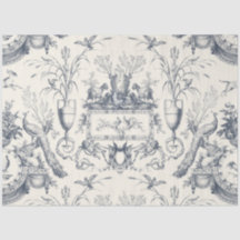 Vintage toile française Paon et ferme de campagne 