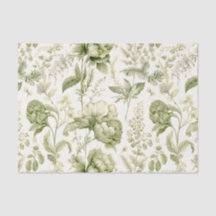Vintage vert botanique