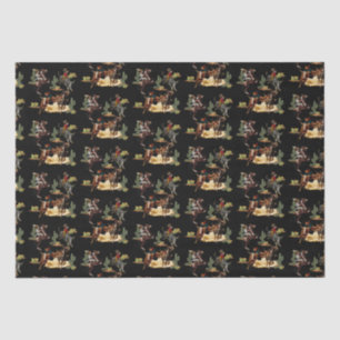 Papier Mousseline Vintage Western Rodeo Événements Cowboy Cowboy