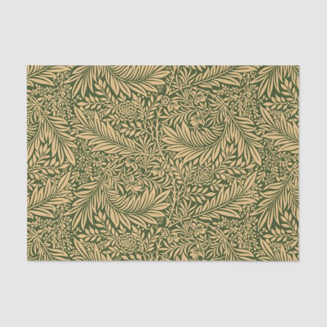 Papier Mousseline Vintage William Morris Larkspur Motif (Recto)