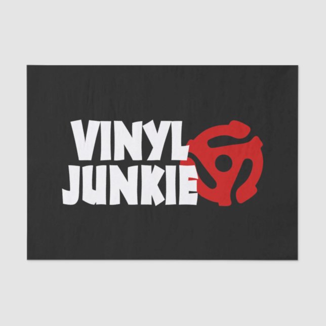 Papier Mousseline Vinyl Junkie (Recto)