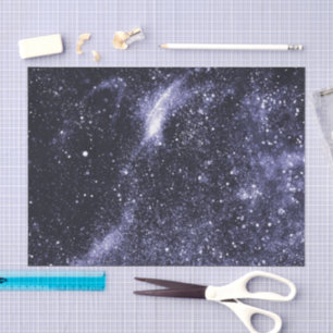 Papier Mousseline Violet violet noir galaxie abstraite