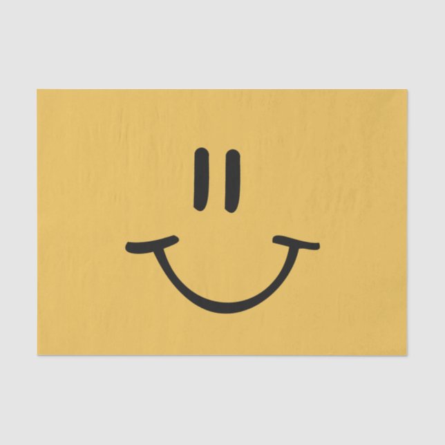Papier Mousseline Visage Jaune (Recto)