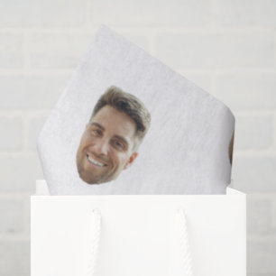 Papier Mousseline Visage personnalisé Anniversaire Mariage Logo pers