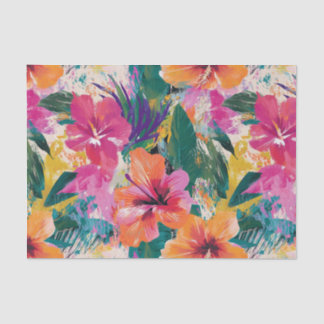 Papier Mousseline Vivid papier de découpage Abstrait de l'Hibiscus