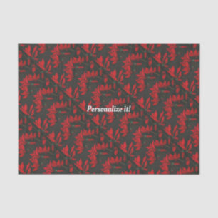 Papier Mousseline Vivid red cyclamen on a dark background