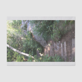 Papier Mousseline Voie par des arbres