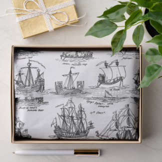 PAPIER MOUSSELINE VOILIERS D'ANTAN