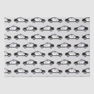 Papier Mousseline Voitures de Police  