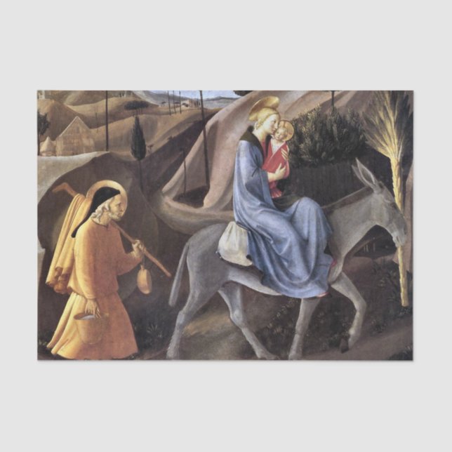 Papier Mousseline Vol en Egypte par Fra Angelico (Recto)