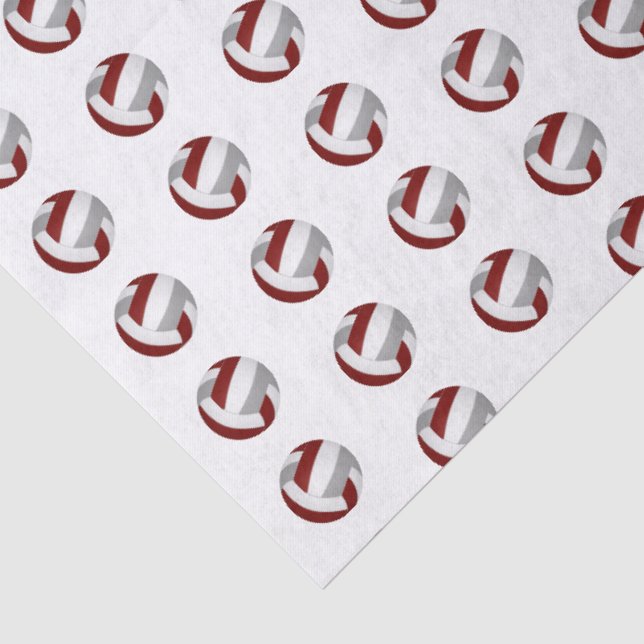 Papier Mousseline Volley-ball gris marron (Détail)