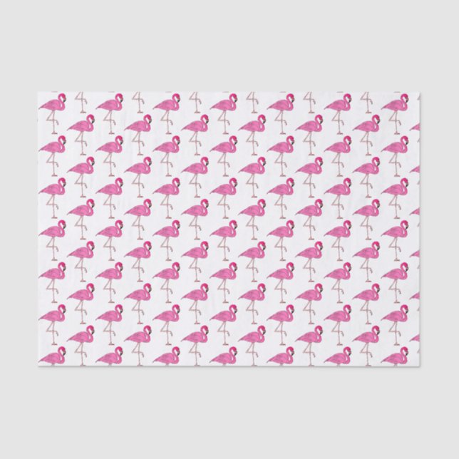 Papier Mousseline Votre couleur mignon Flamant rose rose tropicale O (Recto)