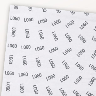 Papier Mousseline Votre logo d'entreprise Conception de Motif Logo
