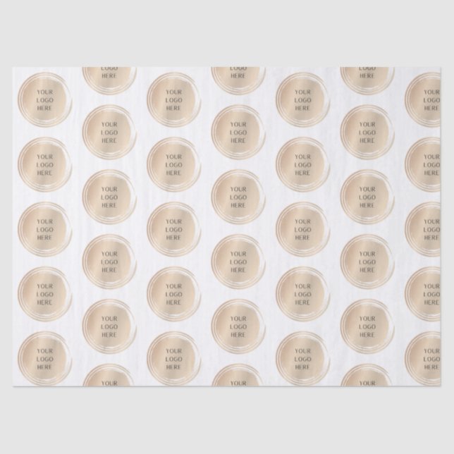 Papier Mousseline Votre logo personnalisable Marque promotionnelle p (Recto)