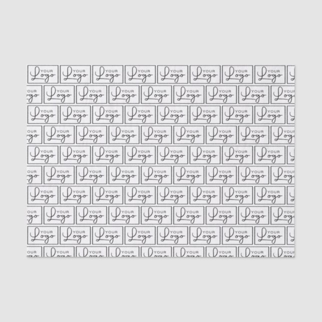 Papier Mousseline Votre logo Petites Tuiles Produit personnalisé (Recto)