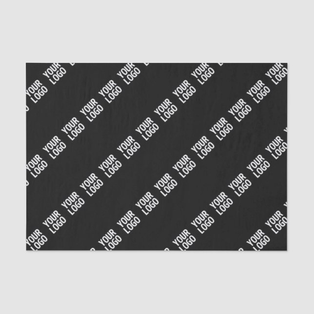 Papier Mousseline Votre logo, votre design ou votre photo en diagona (Recto)