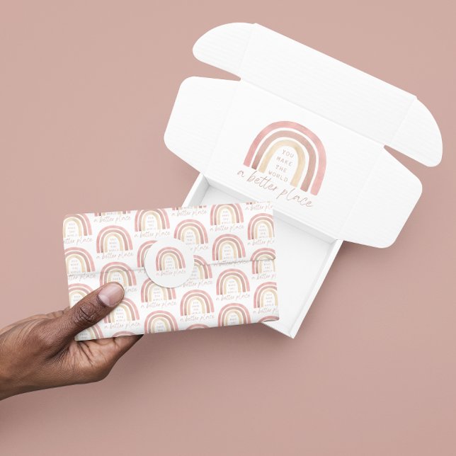 Papier Mousseline Vous Faites Du Monde Un Meilleur Endroit De Papier (Empower someone special with this, "You make the world a better place" tissue paper! )