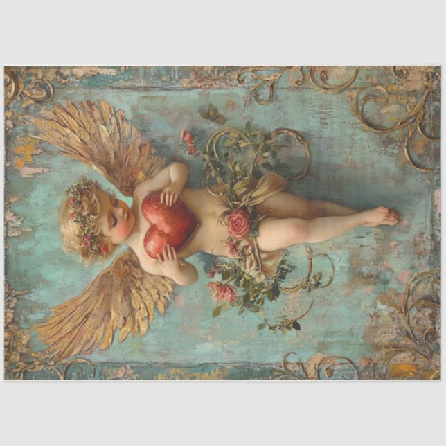 Papier Mousseline Vous Tenez Mon Coeur (Recto)