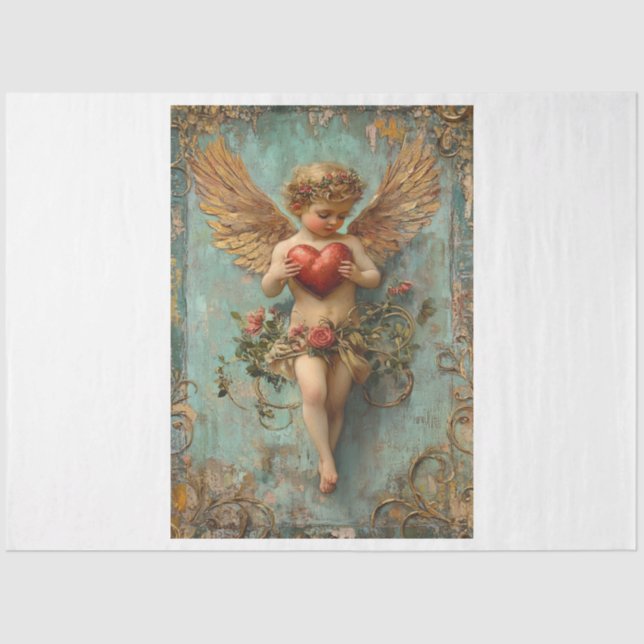 Papier Mousseline Vous Tenez Mon Coeur (Recto)